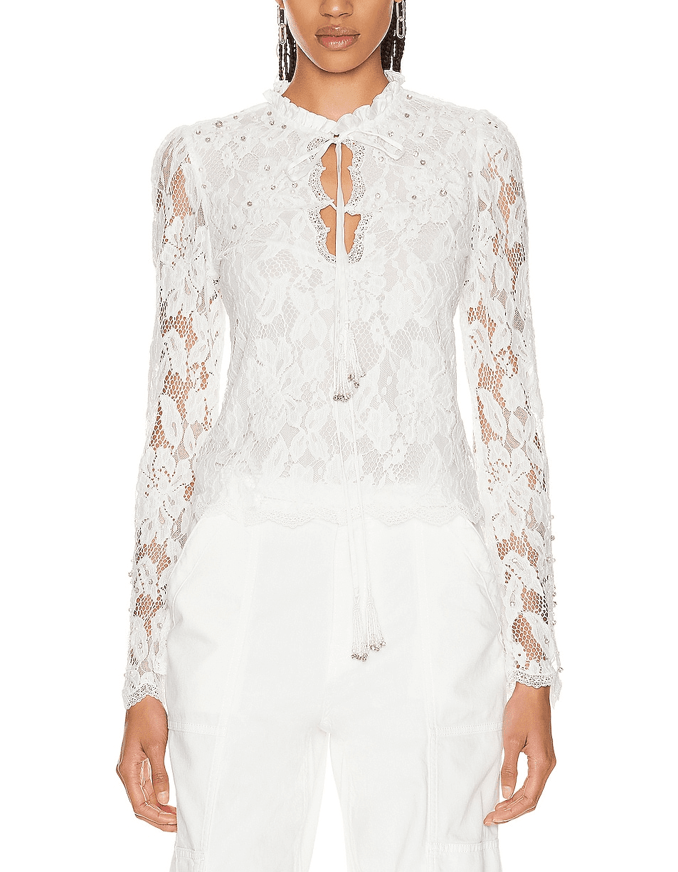 Reet Top In Off White - Image 2