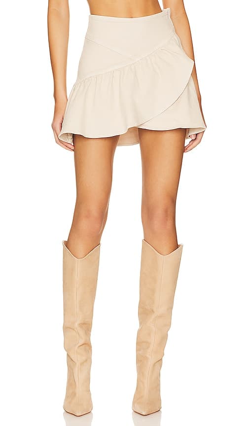 The Minx Mini Skirt In Fog - Image 1