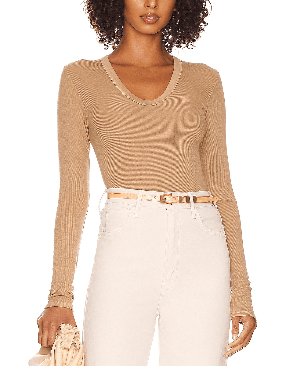 Silk Rib Fitted Top - Image 2