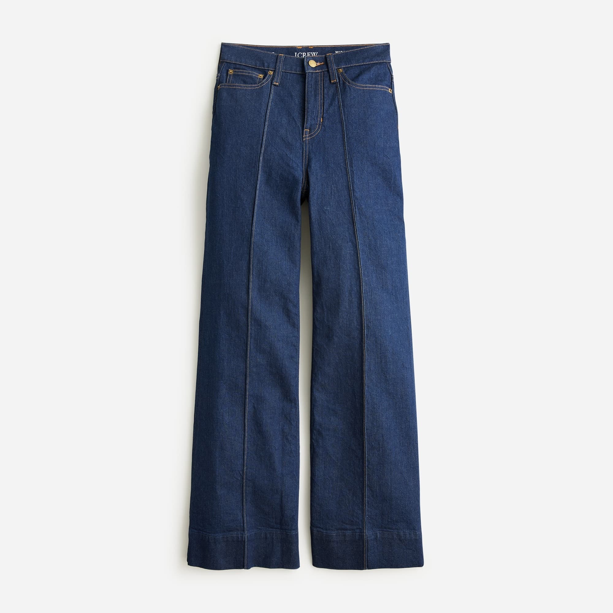Petite Pintuck Denim Trouser - Image 2