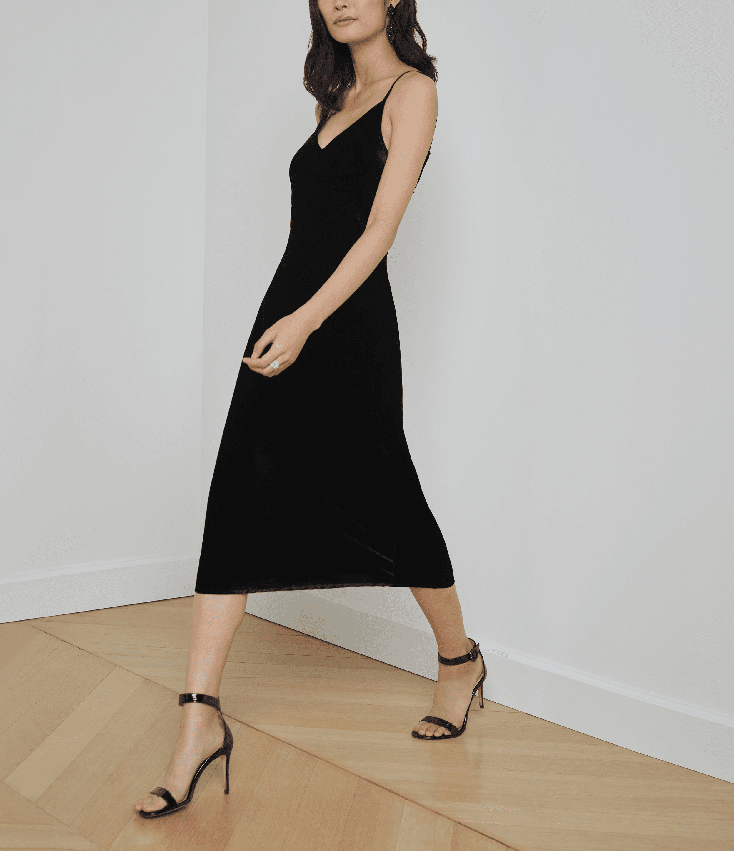 Seridie Velvet Slip Dress - Image 1