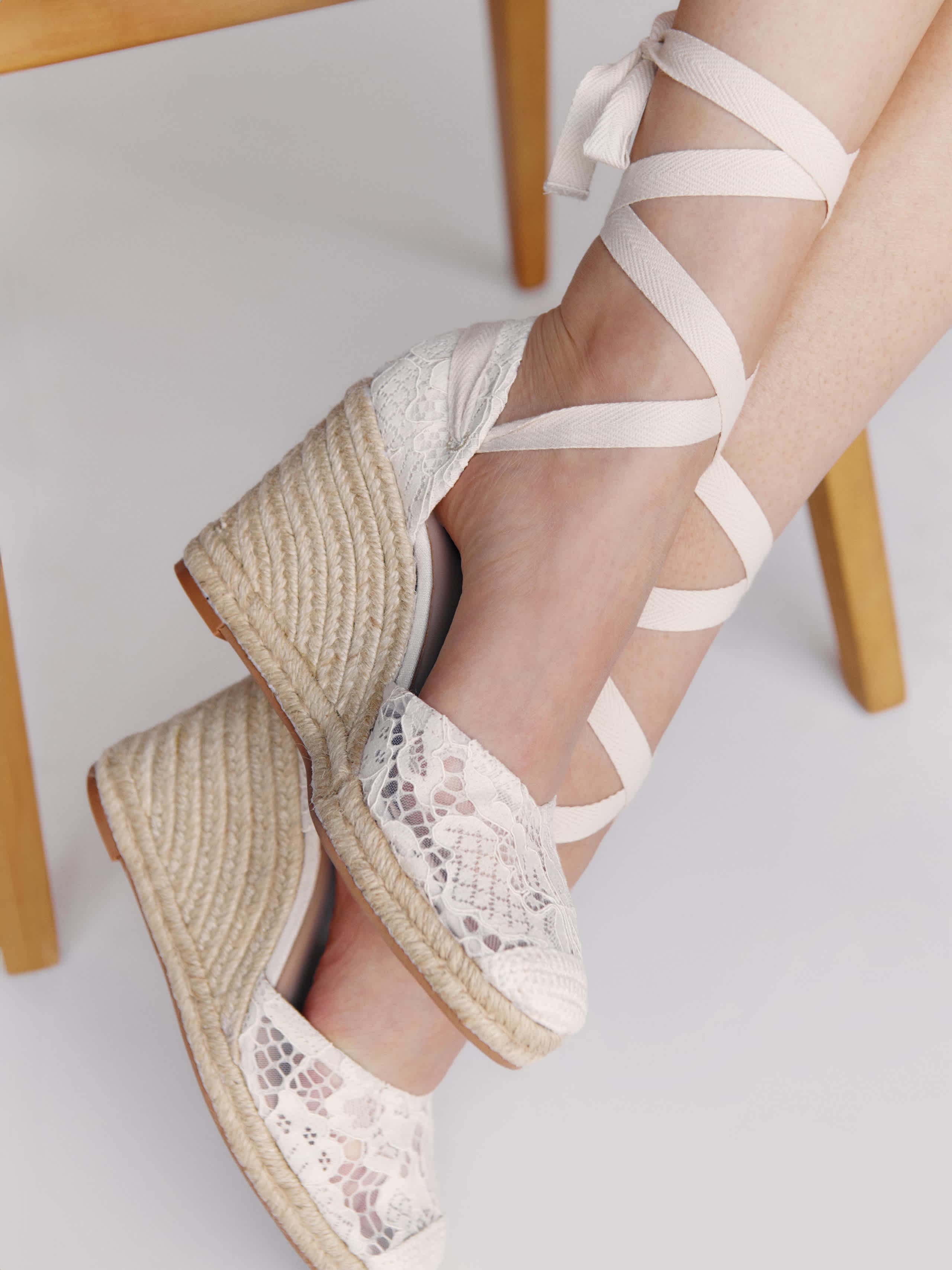 Camilla Lace Up Wedge Espadrille - Image 2