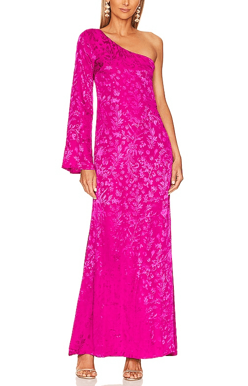 House Of Harlow 1960 X Revolve Ulrich Maxi Dress In Deep Fuchsia - Image 2