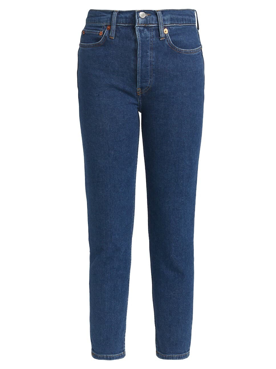 90s High-Rise Ankle Cropped Jeans - Image 1