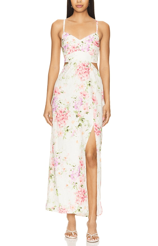 Saba Dress In Soft Kiss Ivory - Image 1