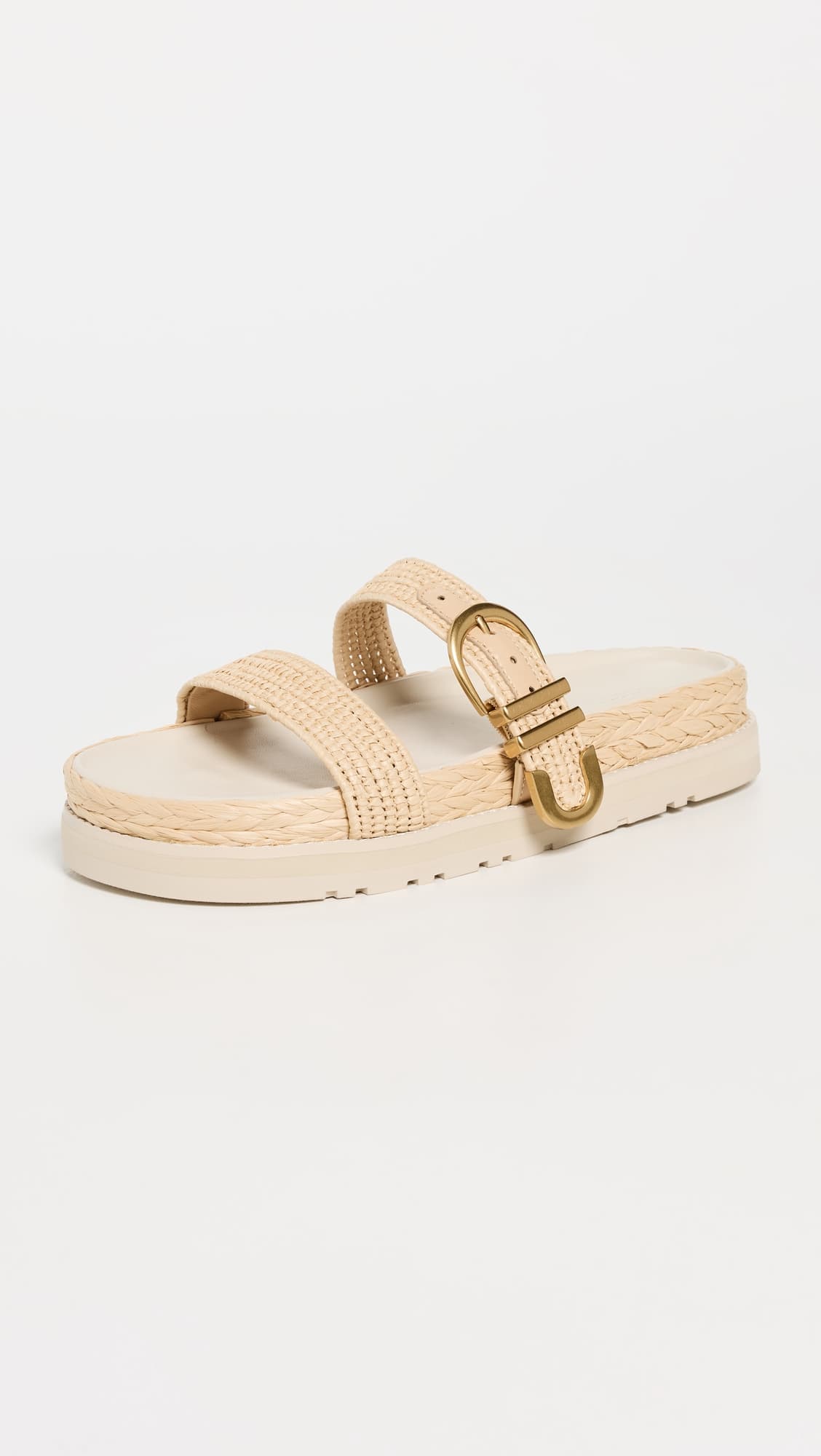 Aida Raffia Buckle Sandals - Image 1