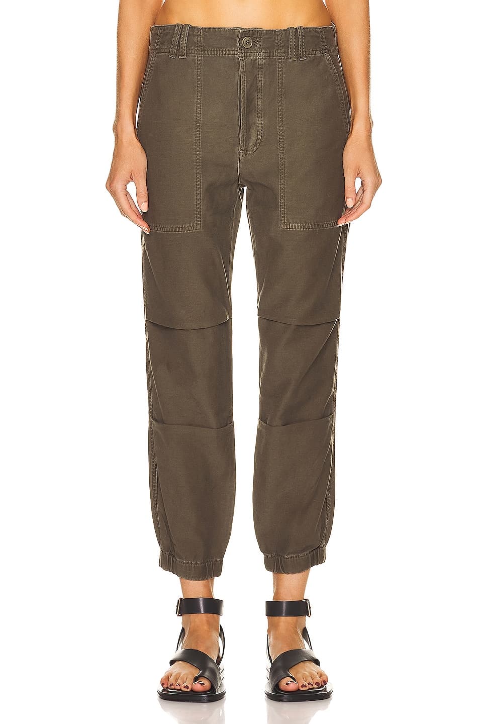 Agni Utility Trouser In Tea Leaf - Image 2