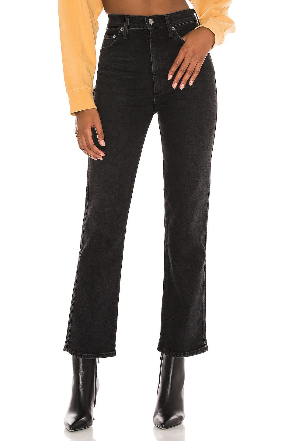 Pinch Waist High Rise Kick Flare - Image 2