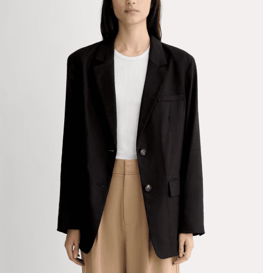 The Oversized Blazer In Stretch Linen - Image 1