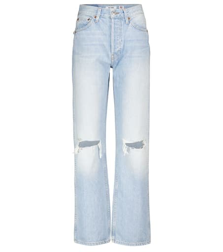Loose High-Rise Straight Jeans - Image 1