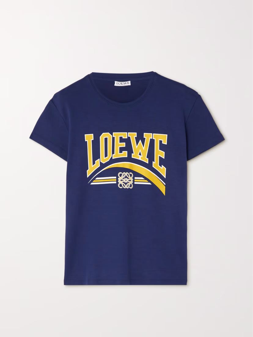 Printed Cotton-Jersey T-Shirt - Image 1