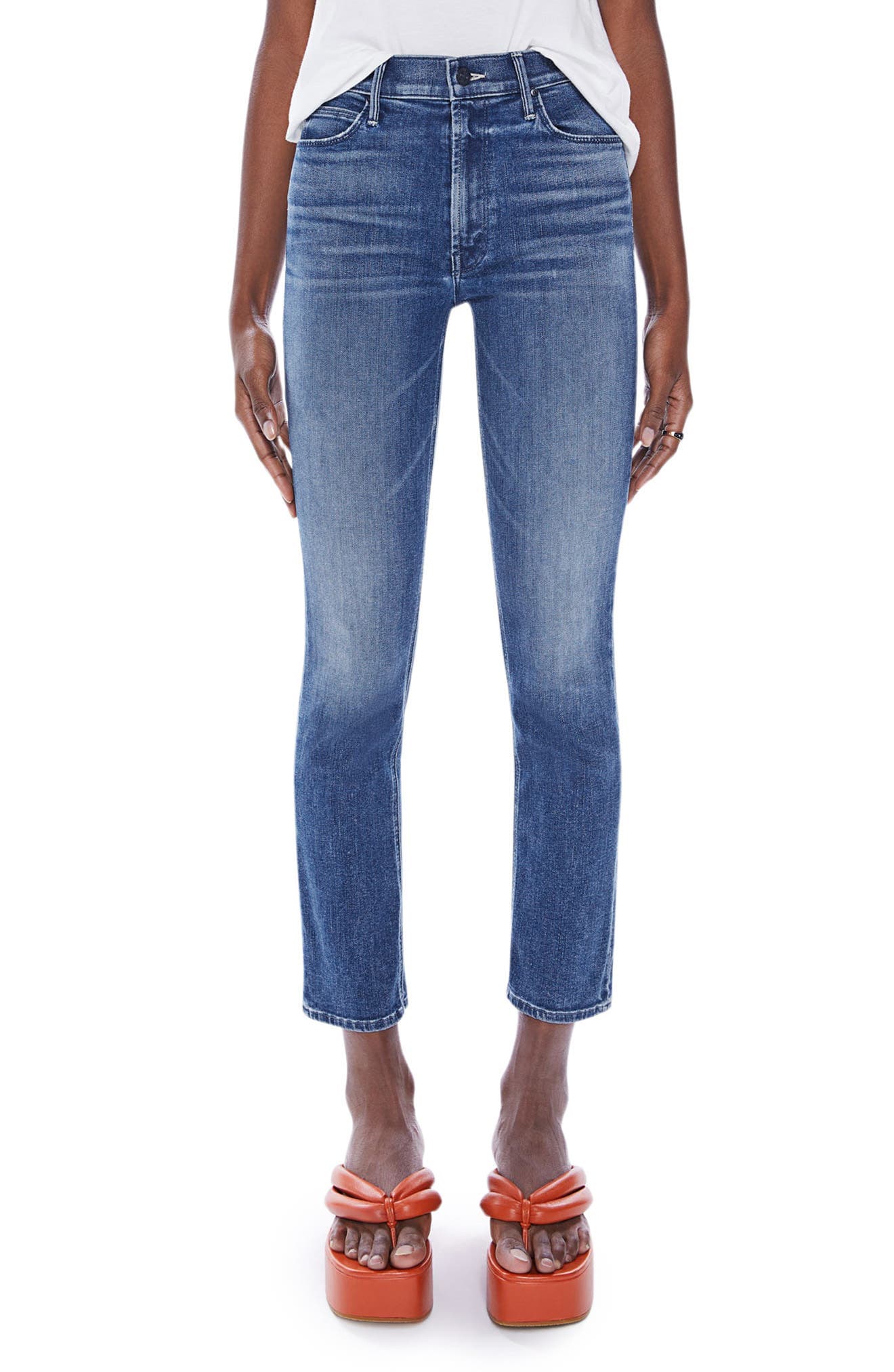 The Dazzler High Waist Ankle Straight Leg Jeans - Image 2