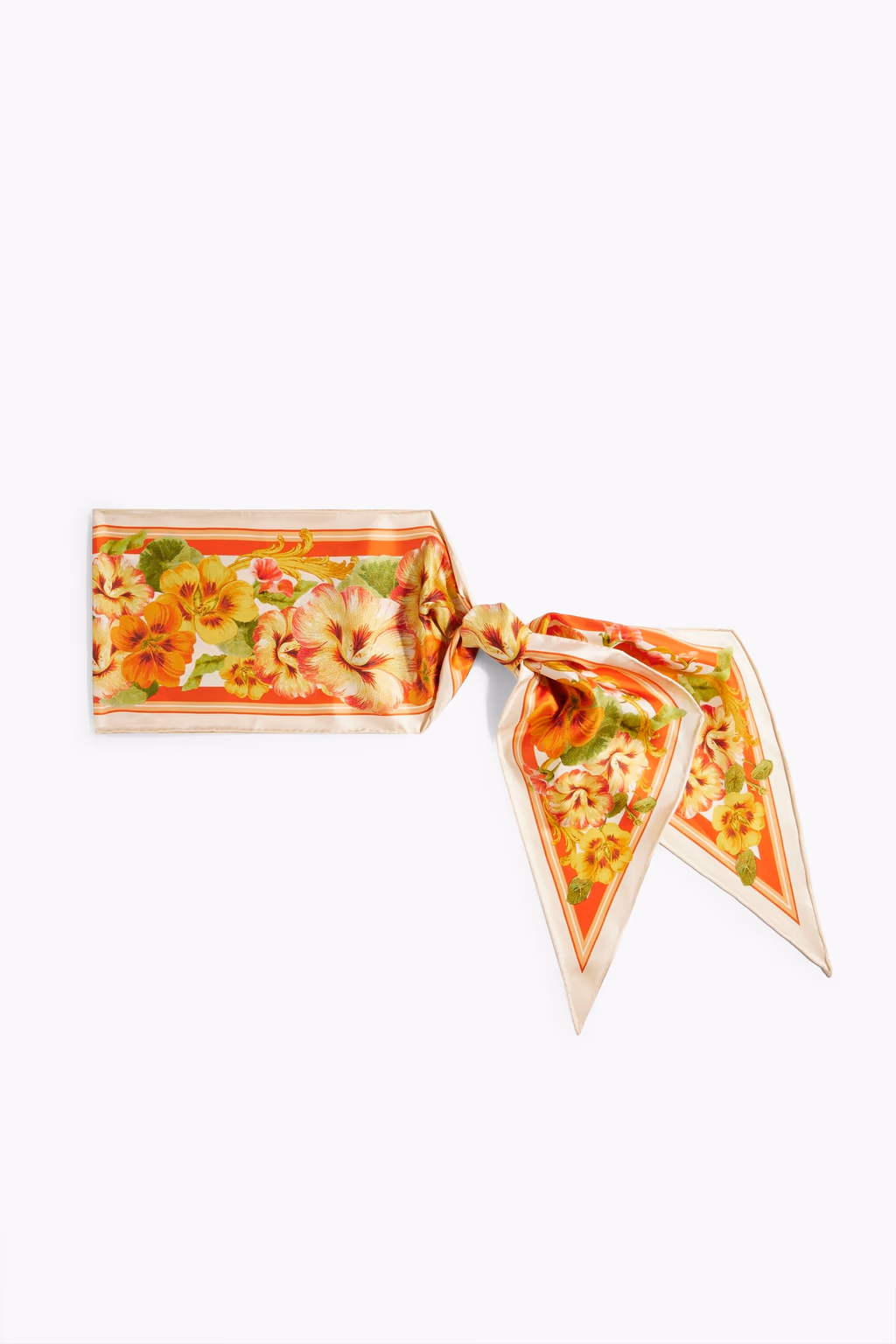 Floral-Print Silk-Twill Scarf - Image 2