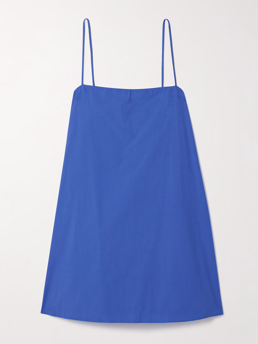 Organic Cotton-Poplin Mini Dress - Image 1