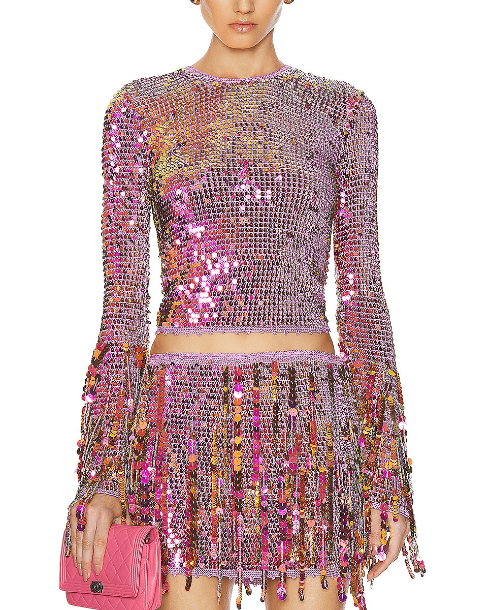 Miriam Top In Thistle Flower - Image 1