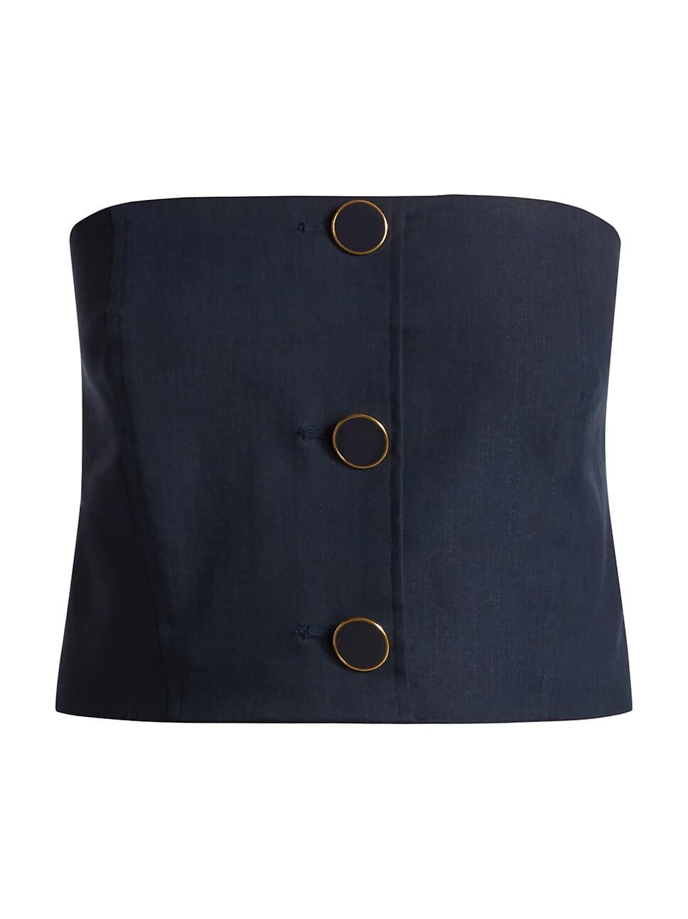 Ziene Linen-Blend Crop Tube Top - Image 2