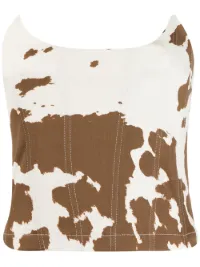 Leia Cow-Print Corset - Image 1