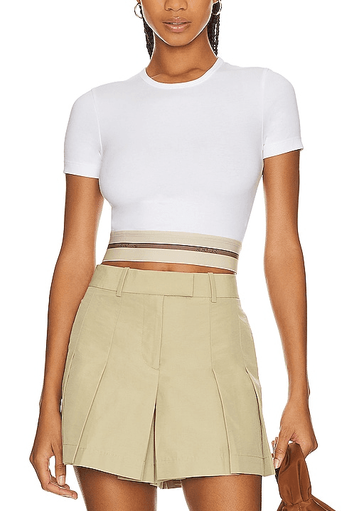 Baby Tee In Optic White - Image 1