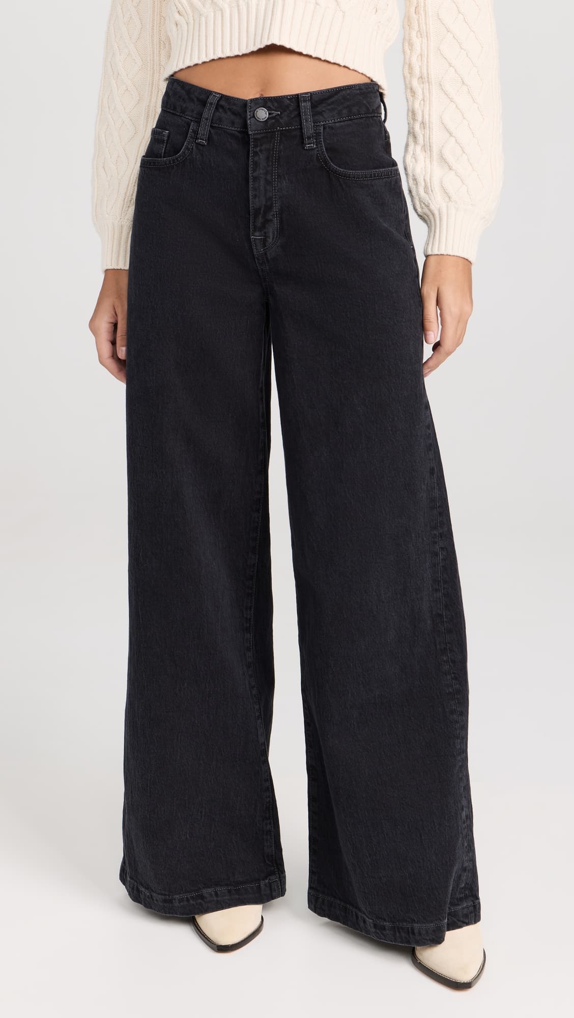 Ms. Fonda High Rise Wide Leg Jeans - Image 1