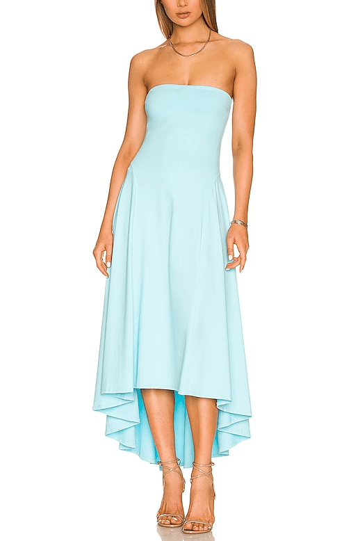 Strapless Maxi Dress In Fresh Water - Image 2