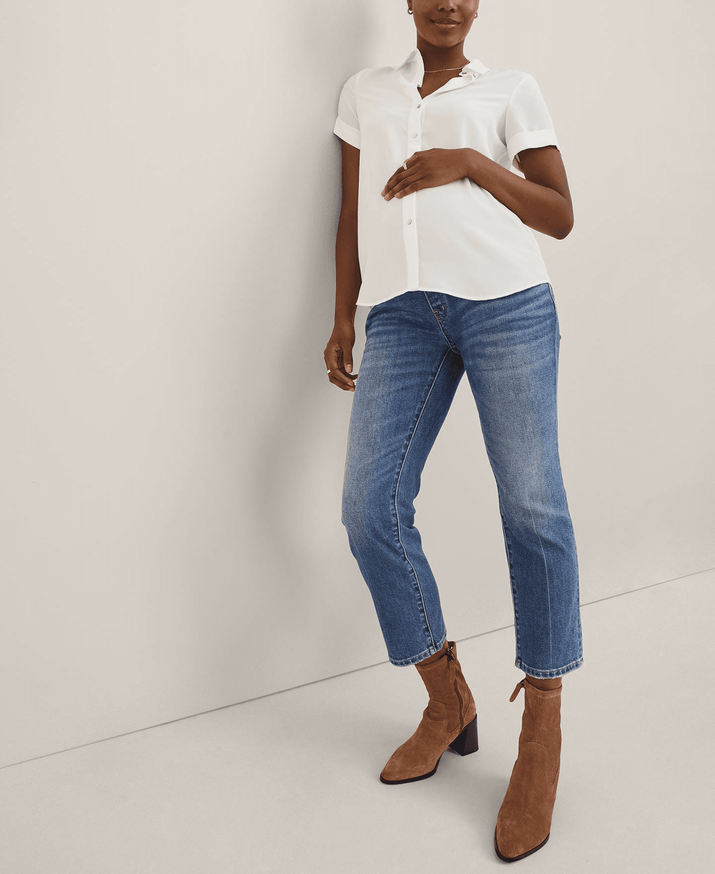 The Over The Bump Straight Maternity Jean - Image 1