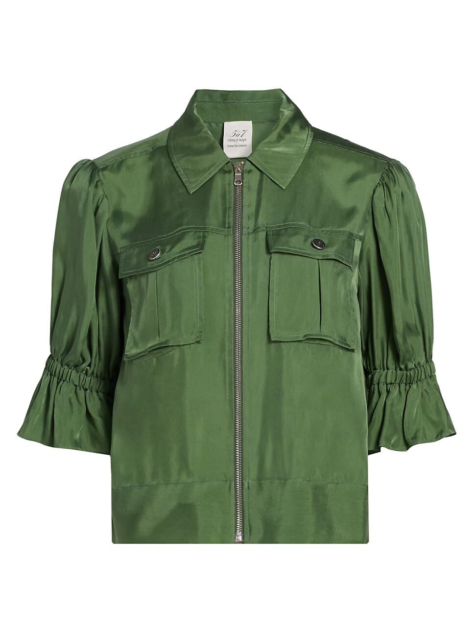 Holly Puff-Sleeve Utility Jacket - Image 1