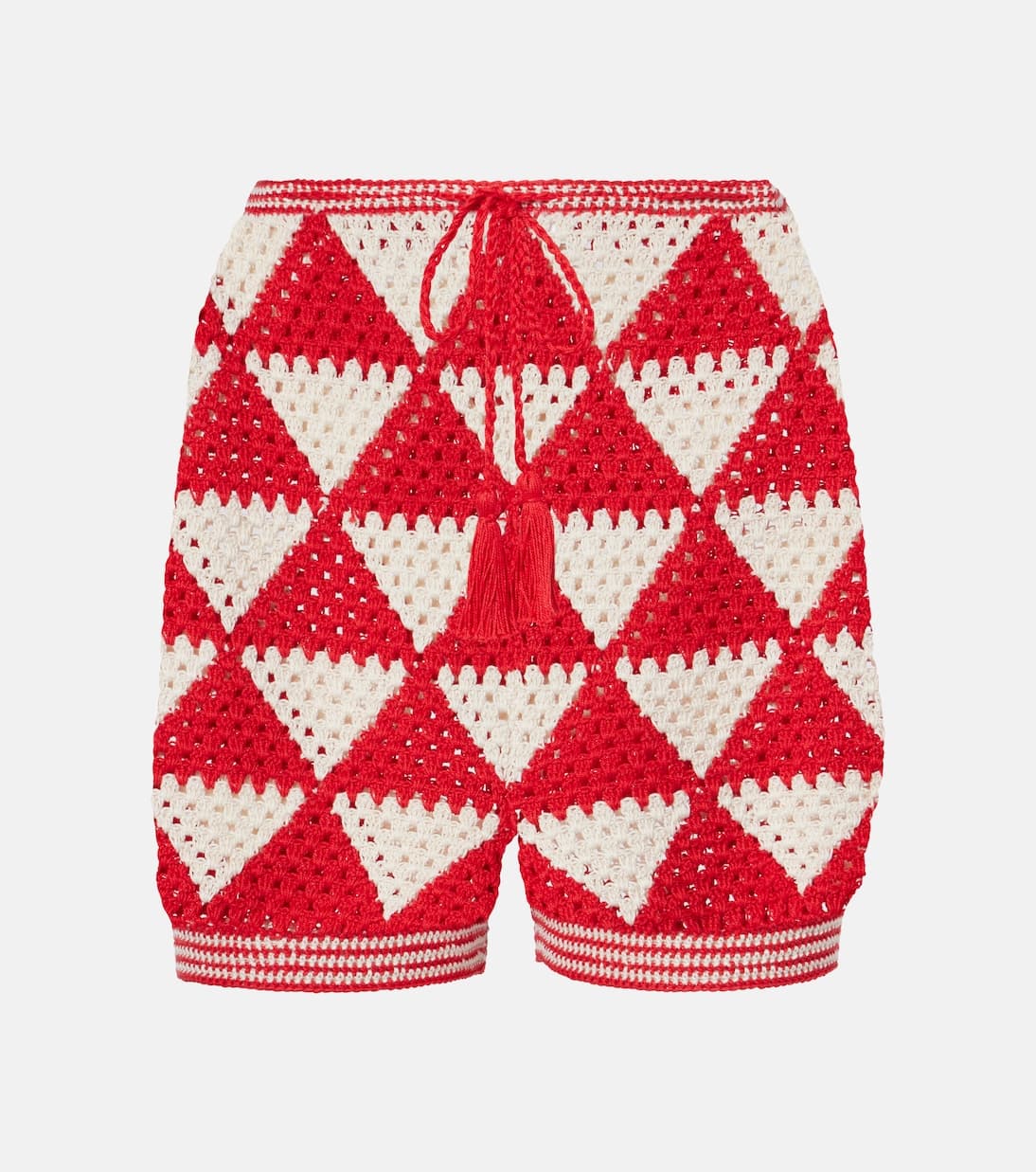 Malia Crochet High-Rise Cotton Shorts - Image 2
