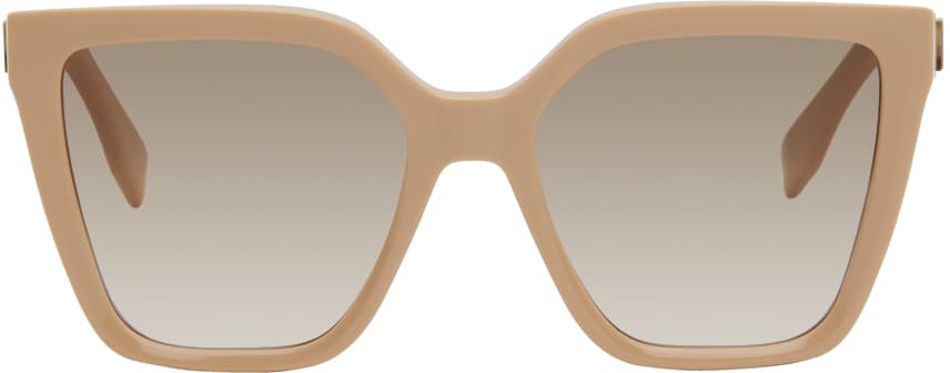 Beige Square Sunglasses - Image 2