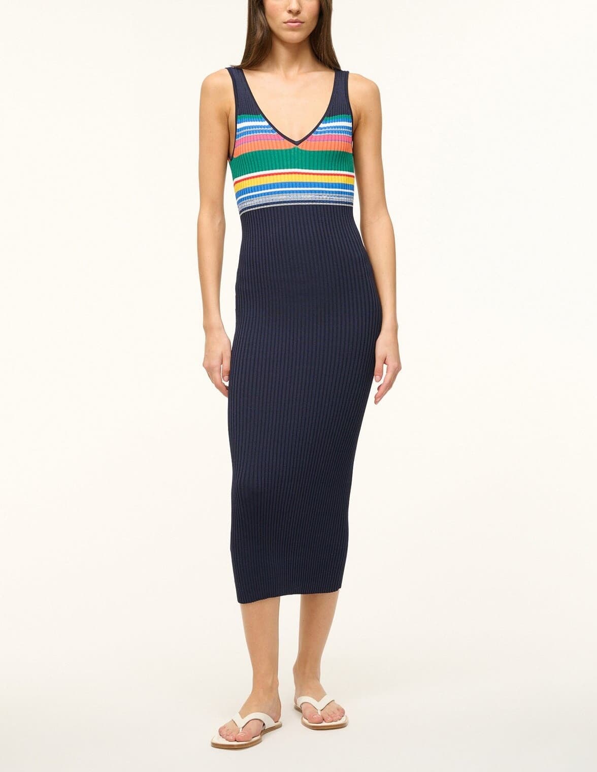 Dana Dress | Navy Multi - Image 1