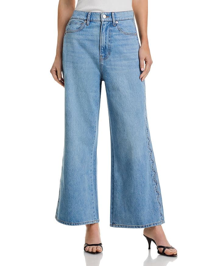 Taylor High Rise Cropped Wide Leg Jeans - Image 1