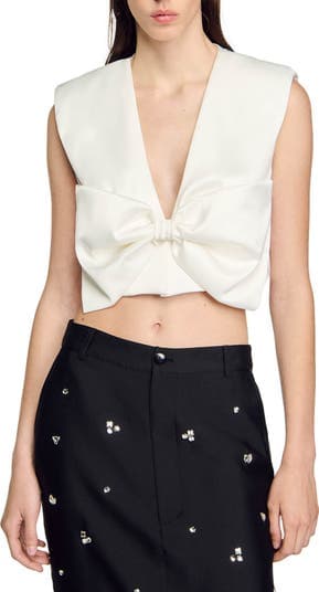 Satin-Effect Crop Top - Image 2