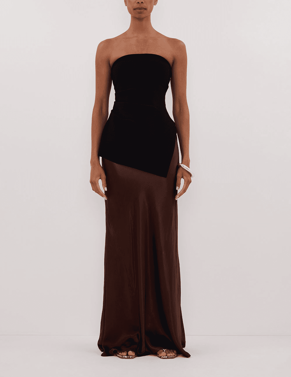 Luke Black Longline Bandeau Top - Image 2