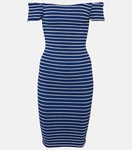 Grace Striped Jersey Minidress - Image 2