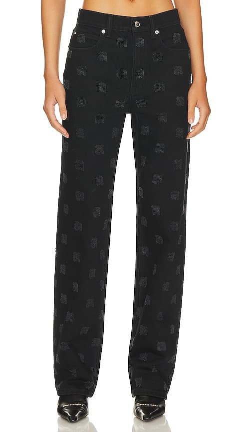 Ez Mid Rise Relaxed Straight Undie In Washed Black - Image 2