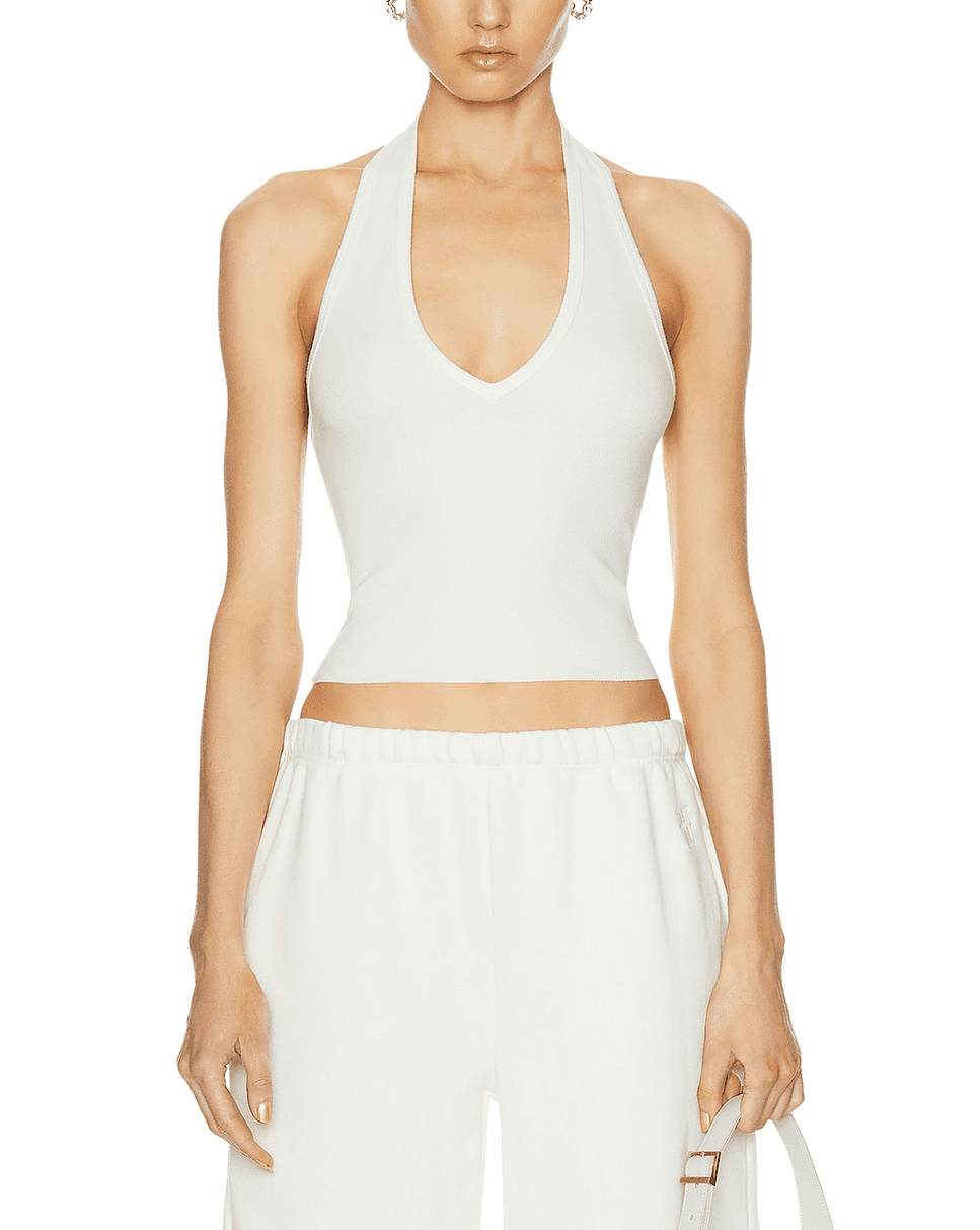 Halter Top In Cream - Image 1