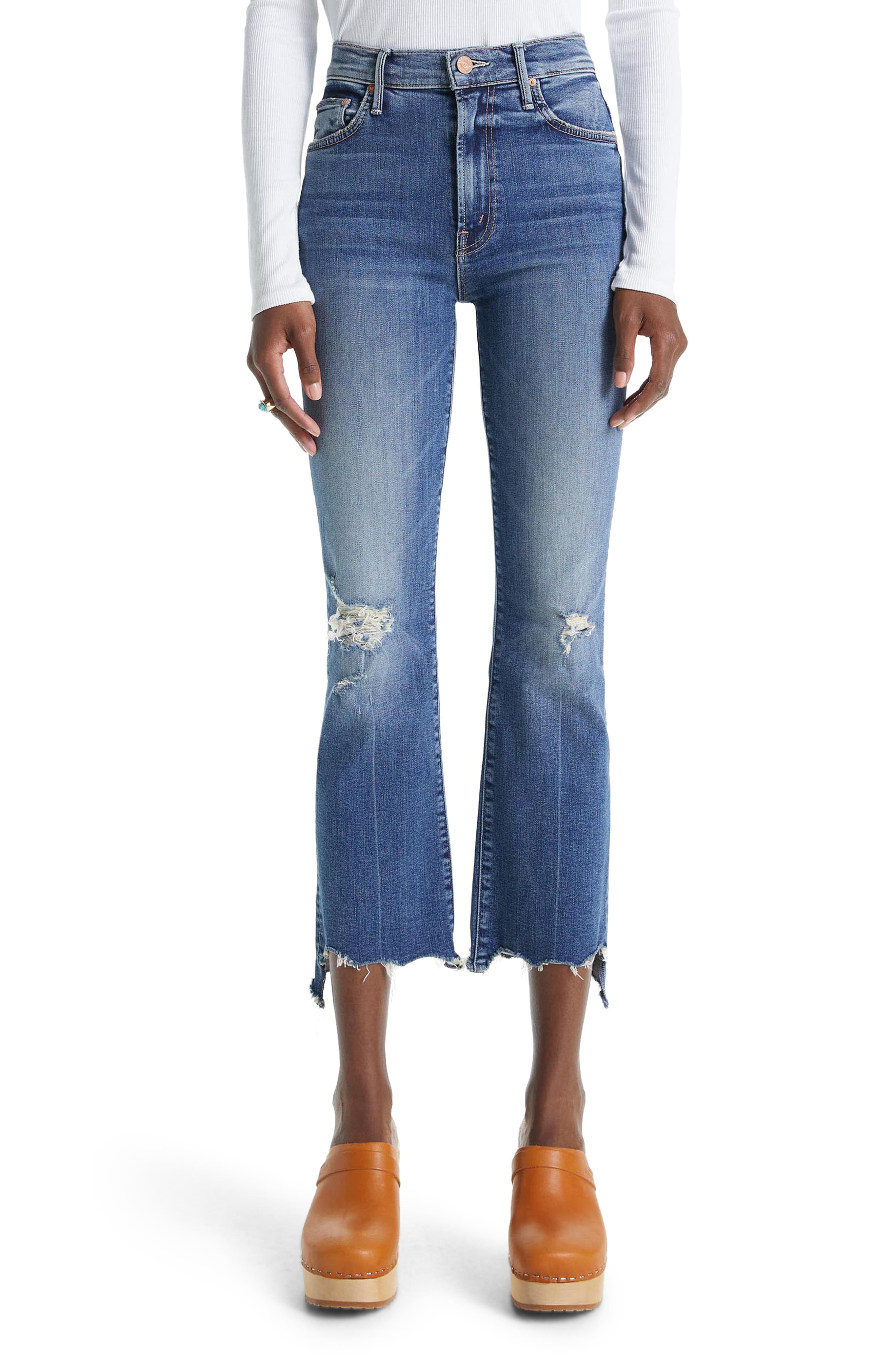 The Insider High Waist Crop Step Chew Hem Jeans - Image 1