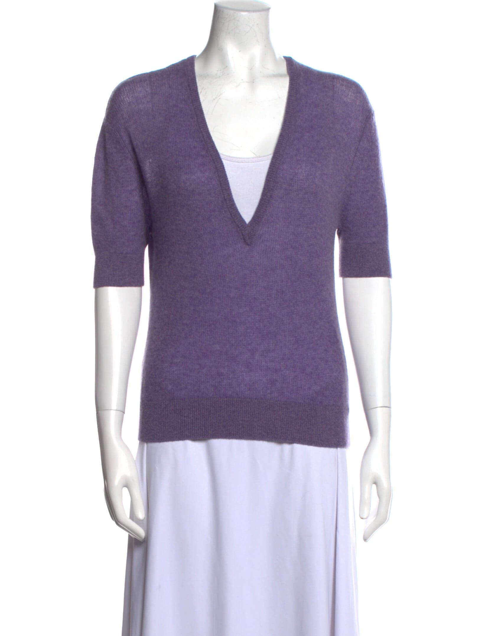 Cashmere V-Neck Sweater - Image 1