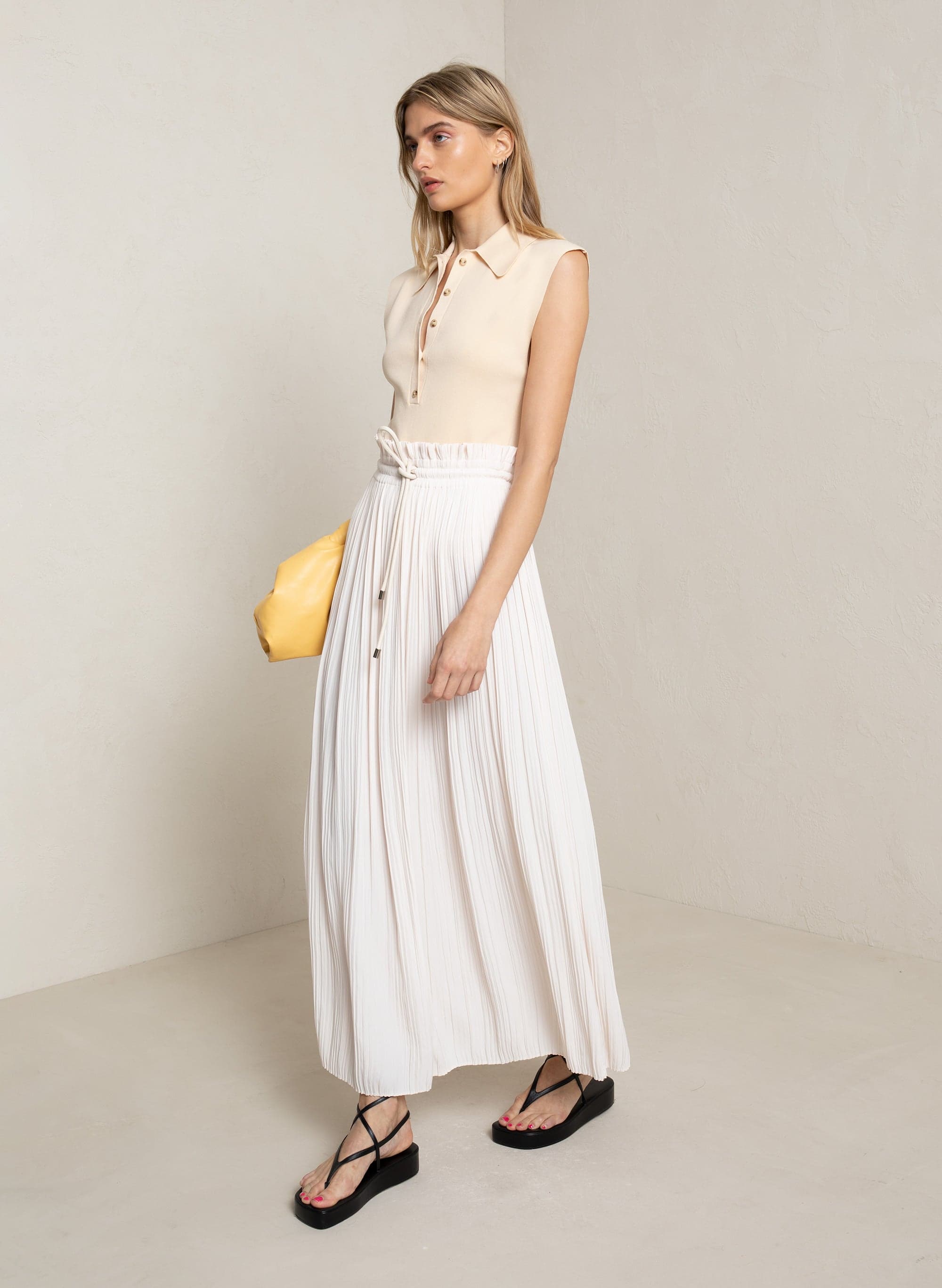 Everly Pleated Maxi Skirt - Image 1