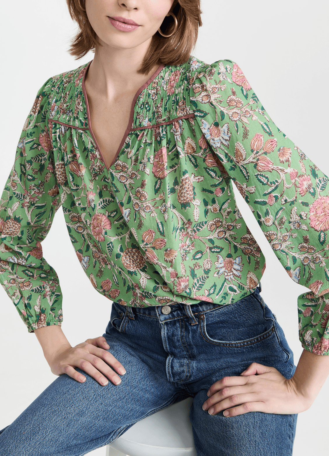Emryn Top Green Jade - Image 1