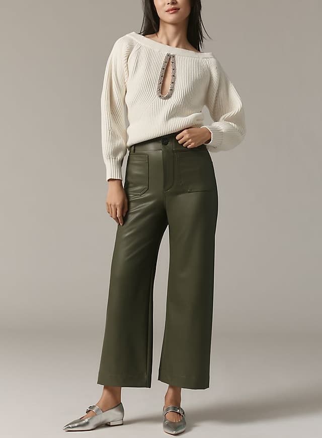 The Colette Cropped Wide-Leg Pants - Image 1