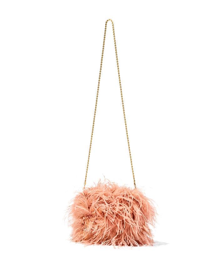 Zahara Mini Feather Clutch - Image 1