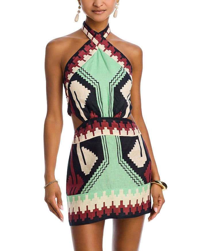Tide Strength Linen Mini Dress - Image 1