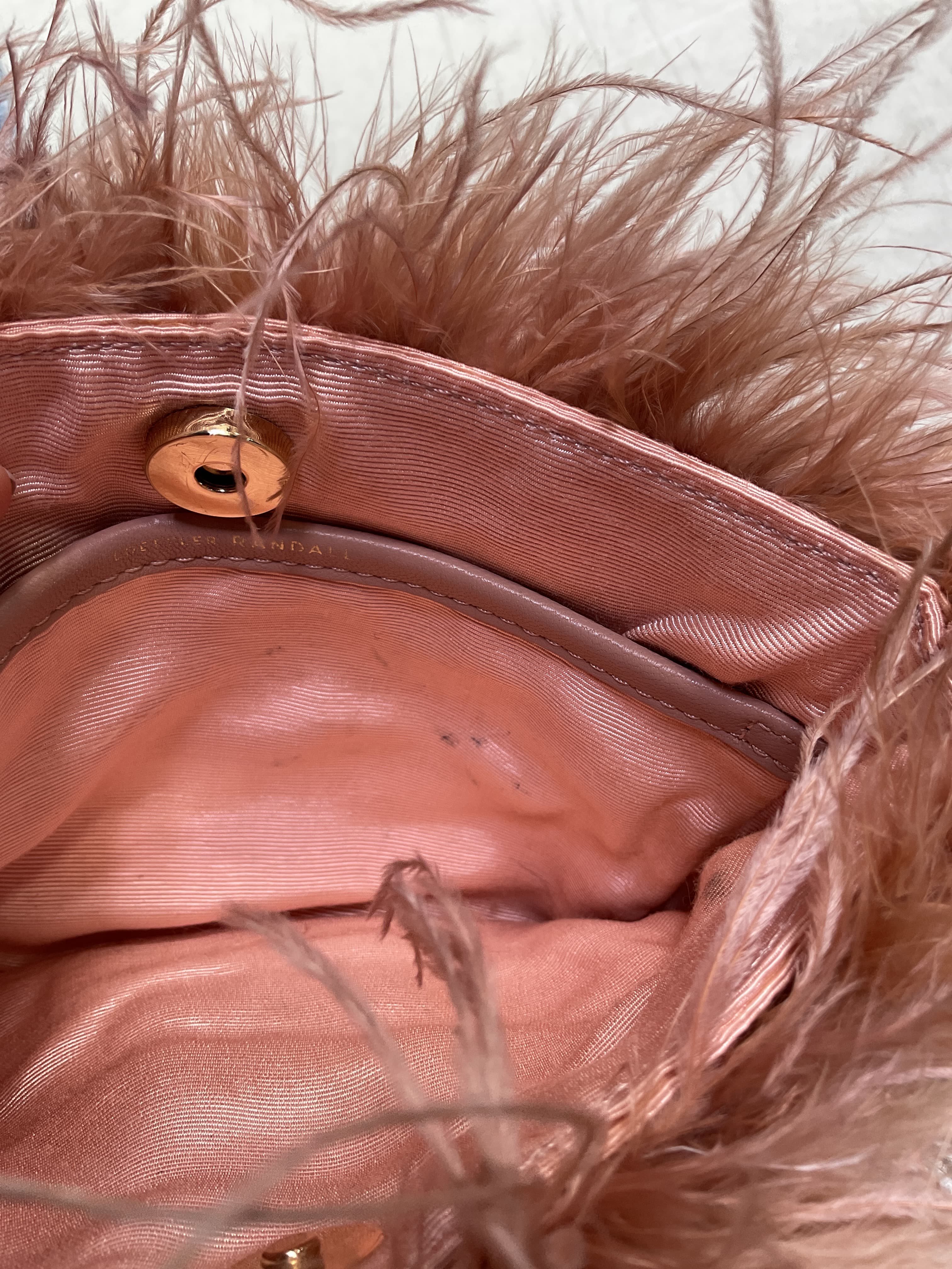 Zahara Mini Feather Clutch - Image 3