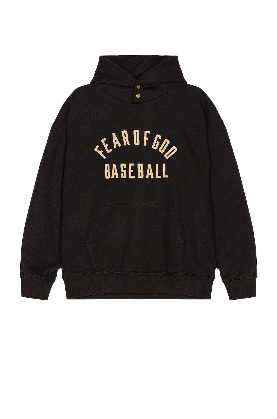 Baseball Hoodie In Black - Image 1