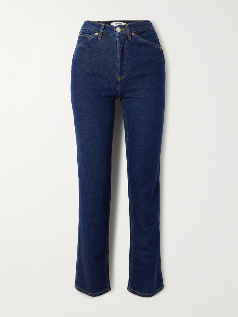 Re-Work Grace Paneled High-Rise Wide-Leg Jeans - Image 2