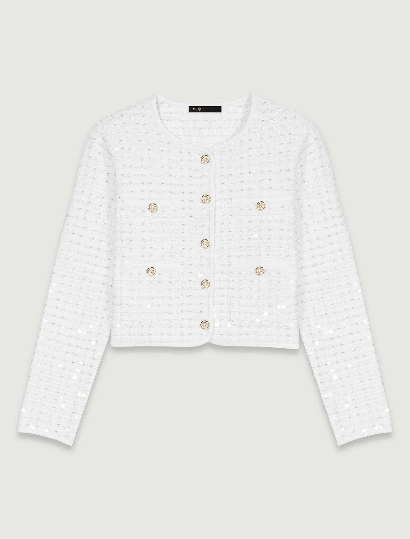 Sequin Knit Cardigan - Image 1