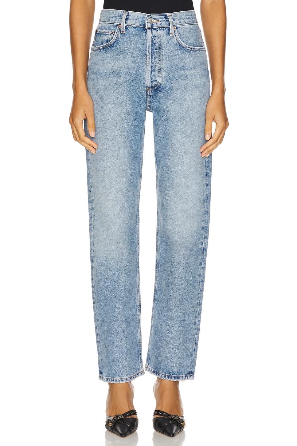 90s Pinch Waist High Rise Straight In Harmonic - Image 2