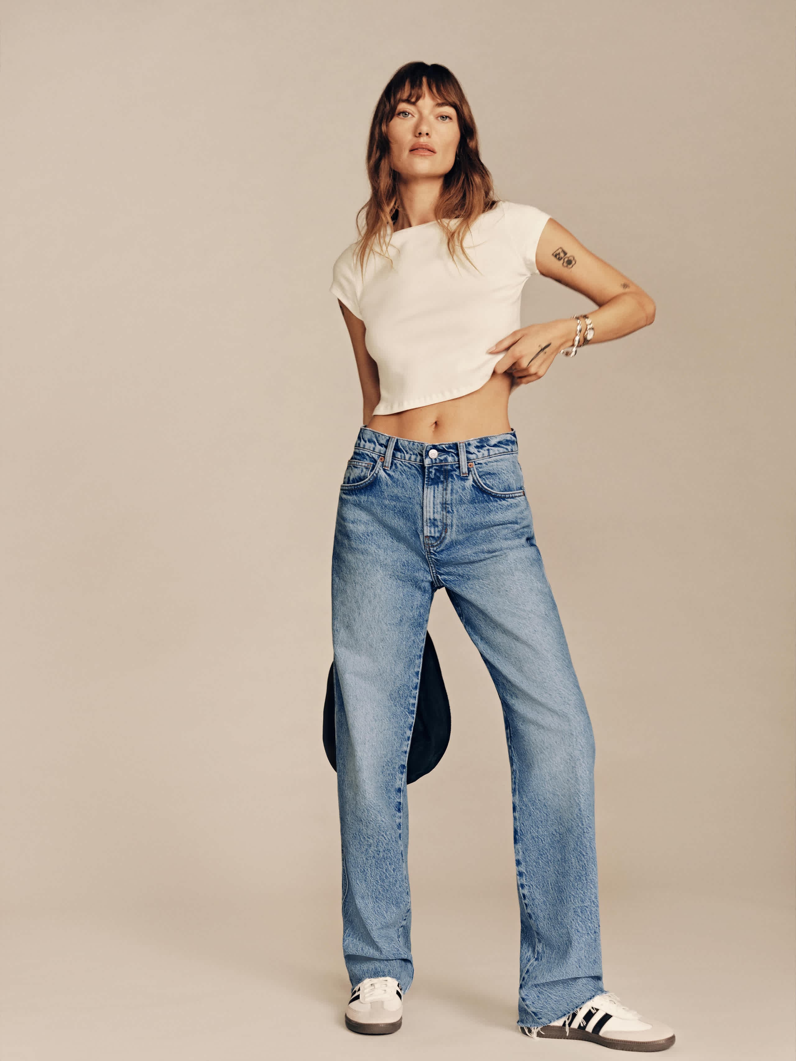 Val 90s Mid Rise Straight Jeans - Image 2