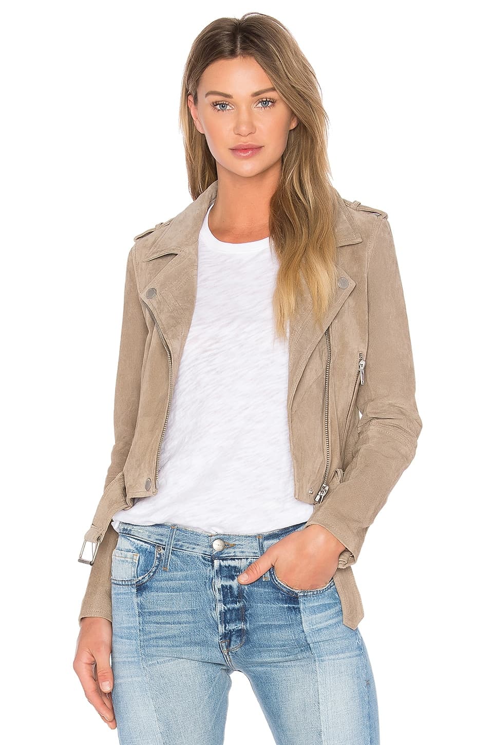 Suede Moto Jacket - Image 1