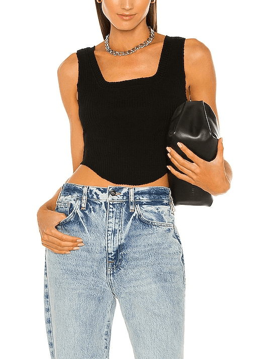 Cotton Citizen X Revolve Ibiza Square Neck Tank In Black - Image 1